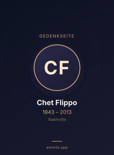 Gedenkportrait von Chet Flippo