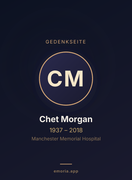 Gedenkportrait von Chet Morgan
