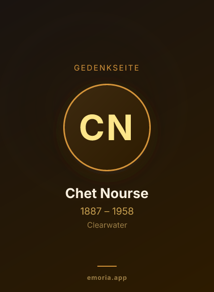Gedenkportrait von Chet Nourse