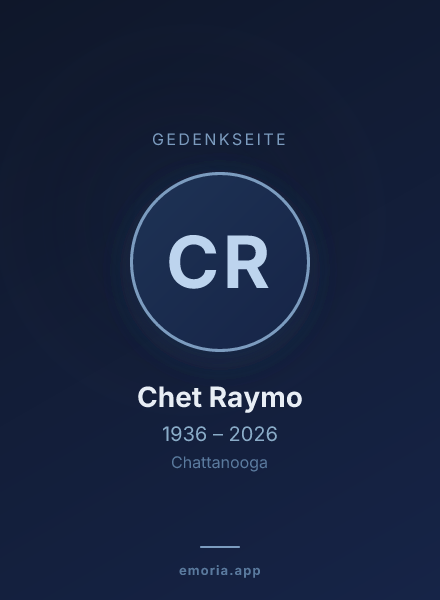 Gedenkportrait von Chet Raymo