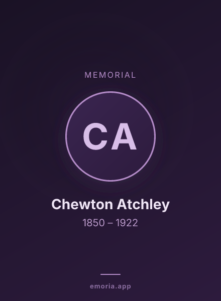 Memorial portrait of Chewton Atchley