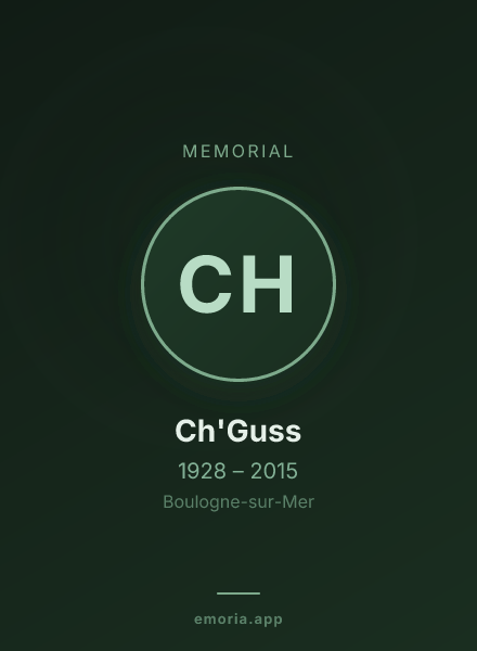 Memorial portrait of Ch'Guss