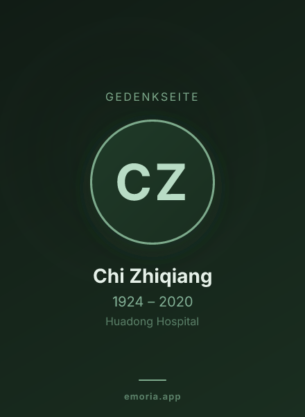 Gedenkportrait von Chi Zhiqiang