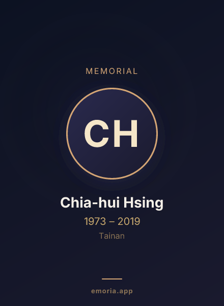 Memorial portrait of Chia-hui Hsing