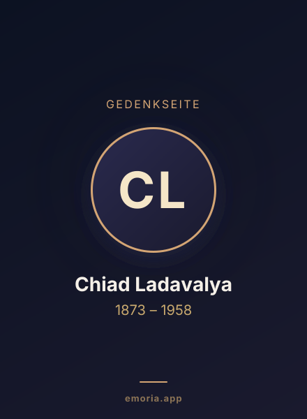 Gedenkportrait von Chiad Ladavalya