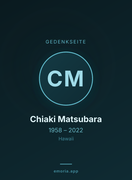 Gedenkportrait von Chiaki Matsubara