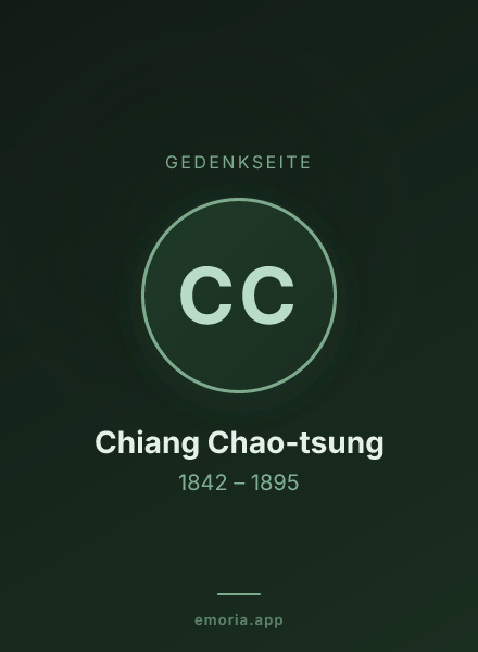 Gedenkportrait von Chiang Chao-tsung