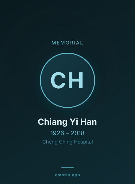 Memorial portrait of Chiang Yi Han