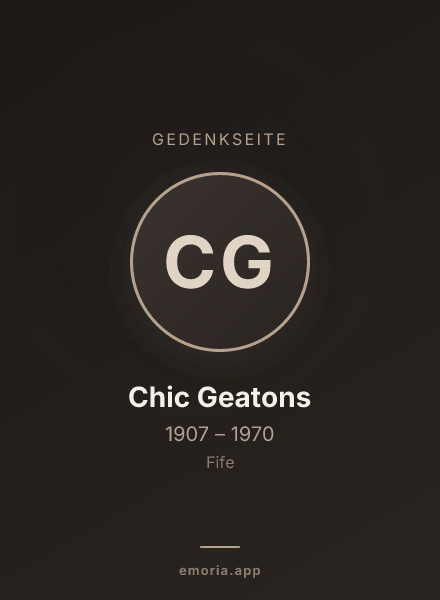 Gedenkportrait von Chic Geatons