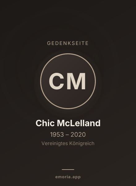 Gedenkportrait von Chic McLelland