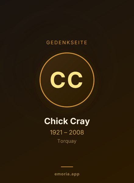 Gedenkportrait von Chick Cray