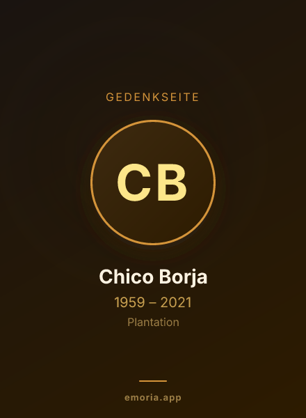 Gedenkportrait von Chico Borja