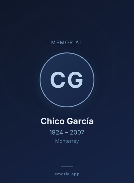 Memorial portrait of Chico García