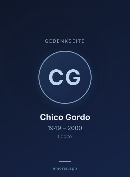 Gedenkportrait von Chico Gordo