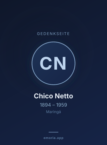 Gedenkportrait von Chico Netto