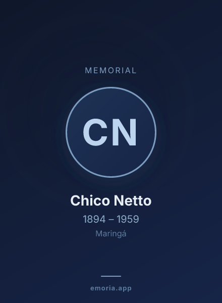 Memorial portrait of Chico Netto