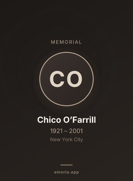Memorial portrait of Chico O’Farrill