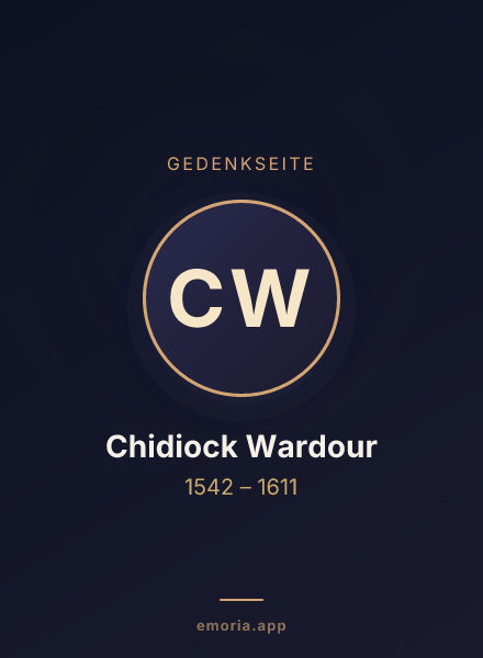 Gedenkportrait von Chidiock Wardour