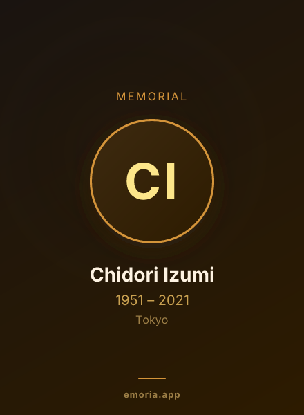 Memorial portrait of Chidori Izumi