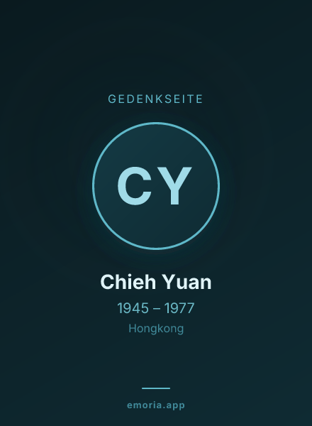 Gedenkportrait von Chieh Yuan