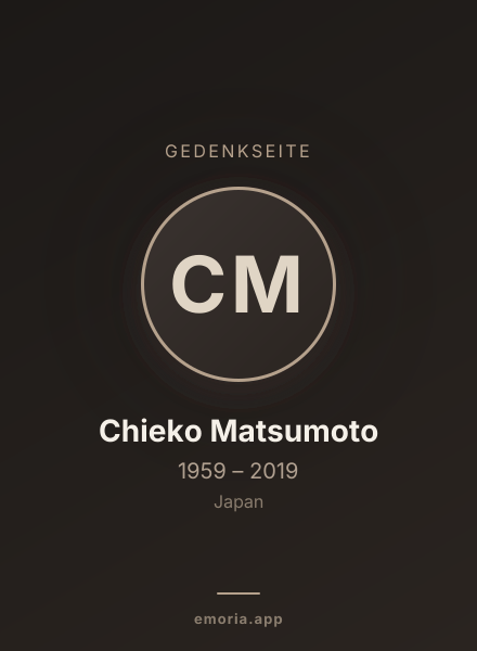 Gedenkportrait von Chieko Matsumoto