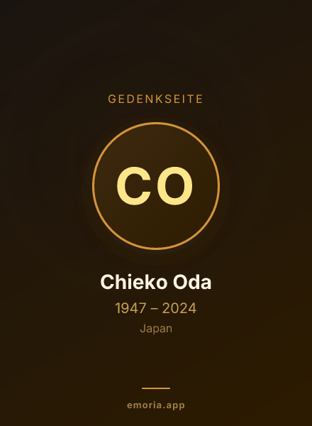 Gedenkportrait von Chieko Oda