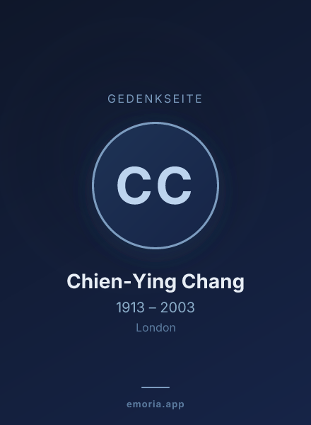 Gedenkportrait von Chien-Ying Chang
