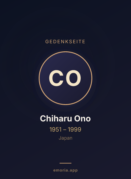 Gedenkportrait von Chiharu Ono