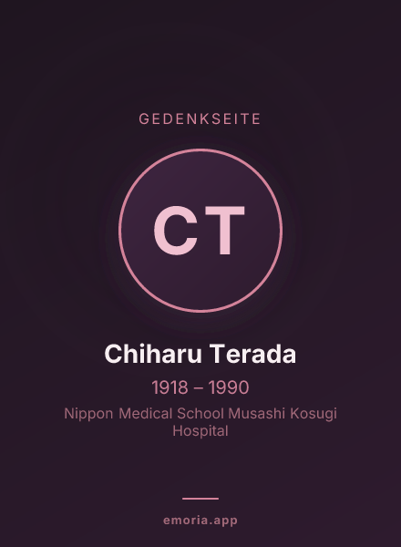 Gedenkportrait von Chiharu Terada