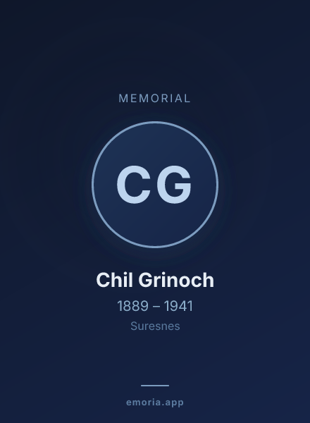 Memorial portrait of Chil Grinoch