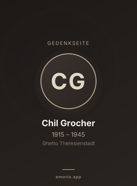 Gedenkportrait von Chil Grocher