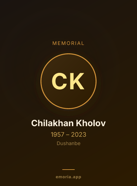 Memorial portrait of Chilakhan Kholov