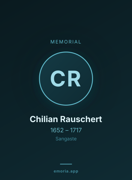 Memorial portrait of Chilian Rauschert