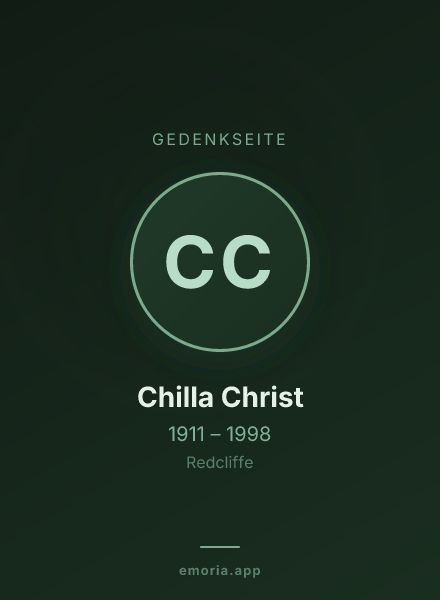 Gedenkportrait von Chilla Christ