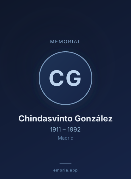 Memorial portrait of Chindasvinto González