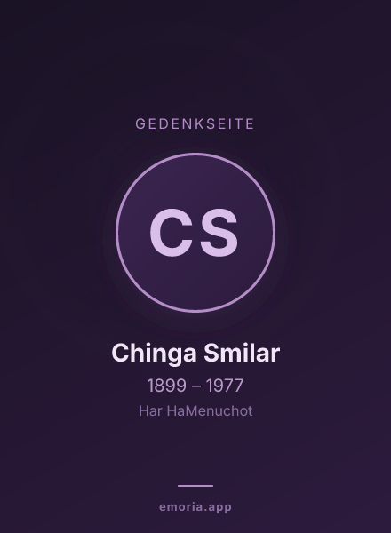 Gedenkportrait von Chinga Smilar