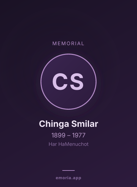 Memorial portrait of Chinga Smilar