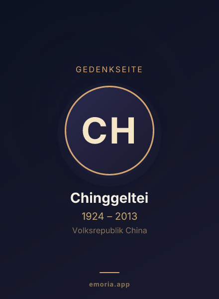 Gedenkportrait von Chinggeltei