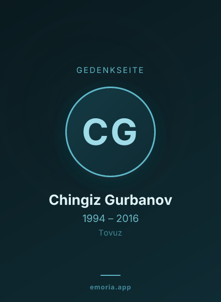 Gedenkportrait von Chingiz Gurbanov