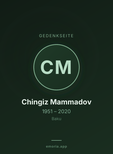 Gedenkportrait von Chingiz Mammadov