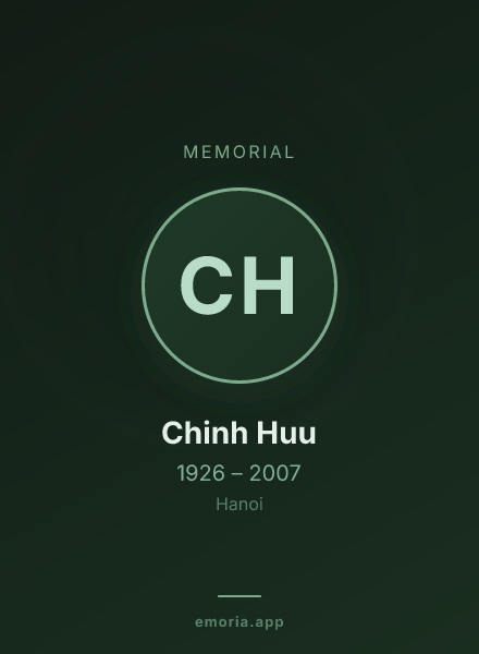 Memorial portrait of Chinh Huu