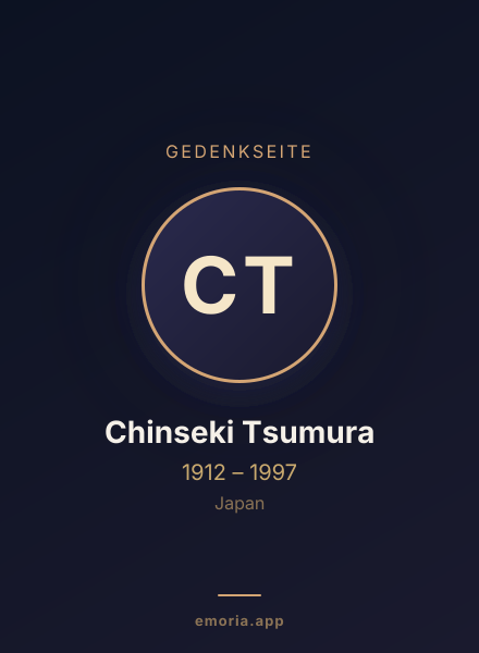 Gedenkportrait von Chinseki Tsumura