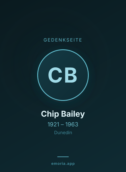 Gedenkportrait von Chip Bailey