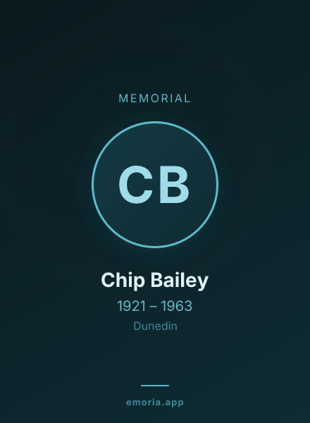 Memorial portrait of Chip Bailey
