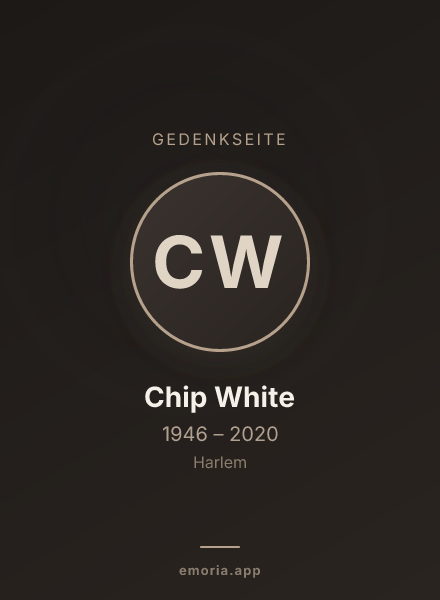 Gedenkportrait von Chip White
