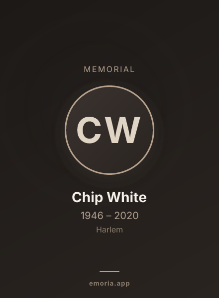 Memorial portrait of Chip White