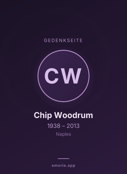 Gedenkportrait von Chip Woodrum