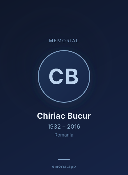 Memorial portrait of Chiriac Bucur