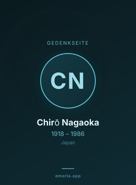 Gedenkportrait von Chirō Nagaoka
