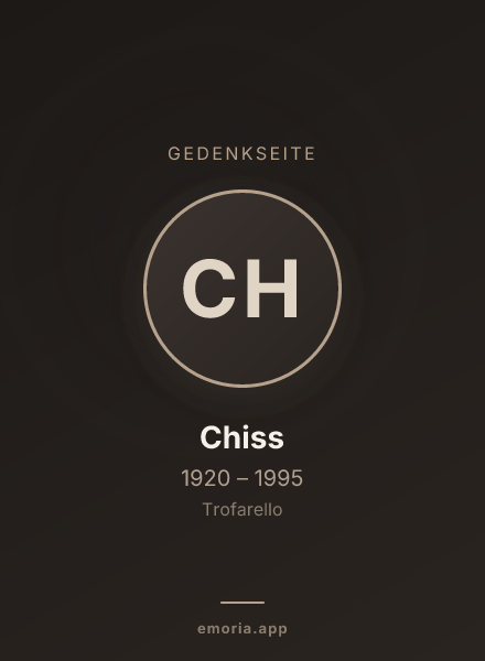 Gedenkportrait von Chiss